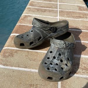 Size 13 kids camo crocs
